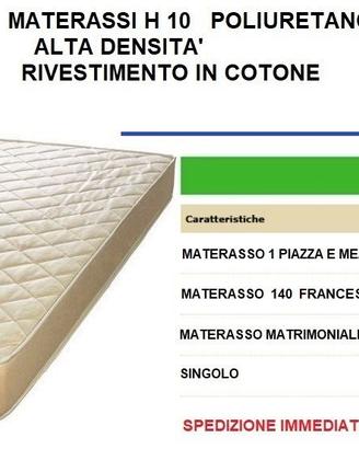MATERASSI ORTOPEDICO H 10 E H 15