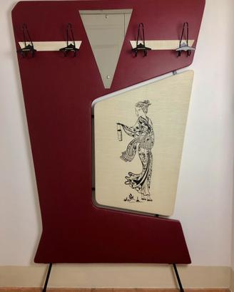 Appendiabiti da parete vintage 50s 60s restaurato