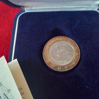 "CIAO LIRA"RARA MEDAGLIA 5 LIRE DELFINO 2022