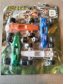 set 4 macchinine F.1 in plastica anni 70