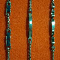 6 bracciali in acciaio 
