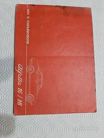 libretto uso e manutenzione Alfetta 1,6  1,8