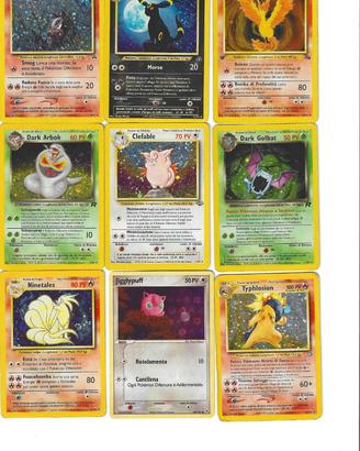 Carte Pokemon Holo - prima edizione