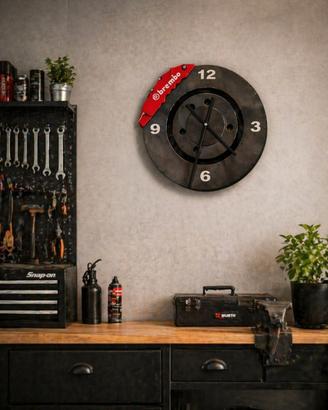 Orologio da parete disco freno con pinza Brembo
