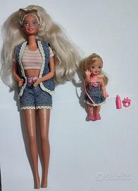 Strollin’ Fan Barbie & Shelly bambole vintage 1995