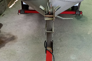 Barca in alluminio e carrello