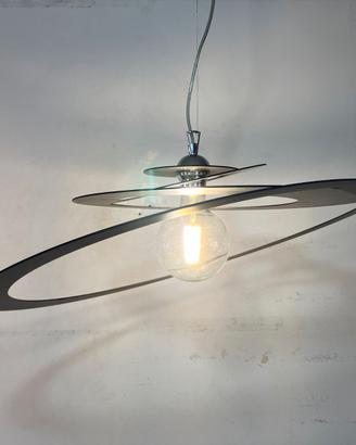 Lampadario D.65 metallo nero taglio laser