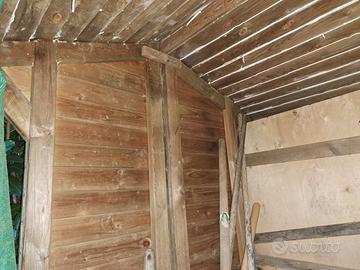 tettoia legno giardino