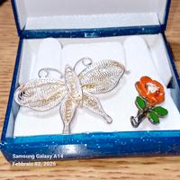 SPILLA  VINTAGE e fiore