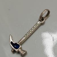 ciondolo argento 800 e smalti anni 80