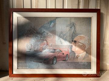 Quadro Ferrari Enzo Ferrari F40 Pordenone 1988