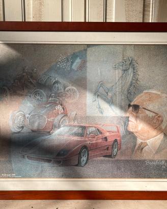 Quadro Ferrari Enzo Ferrari F40 Pordenone 1988