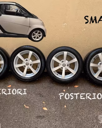 Ruote SMART complete 4 in Lega Ant. e Post.