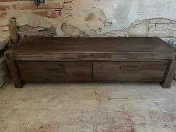Mobile TV in legno massello/ stile rustico