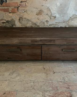 Mobile TV in legno massello/ stile rustico