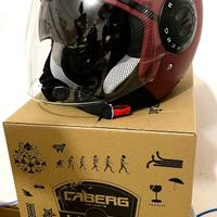 Casco Moto Jet Caberg Riviera V3 Rosso Vino Opaco