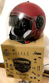 Casco Moto Jet Caberg Riviera V3 Rosso Vino Opaco