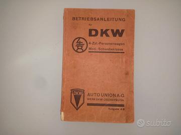 Manuale DKW modello Schwebeklasse