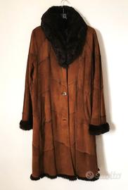 Pelliccia Cappotto Pelle Lapin di qualità tg44