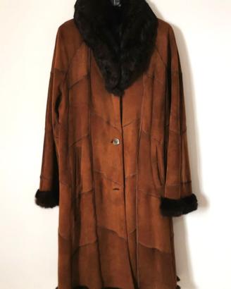 Pelliccia Cappotto Pelle Lapin di qualità tg44