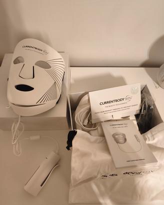 Maschera a led viso a luce rossa