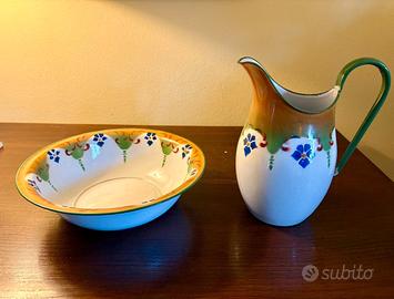 Catino con brocca bagno