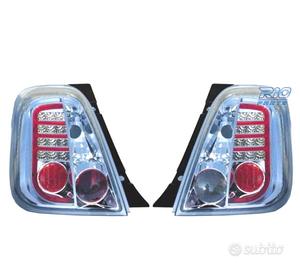 FANALI FIAT 500 07- LED FONDO CROMATO