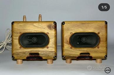 Casse audio altoparlante in legno massello mp3