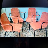 Seggiole da giardino 4 pz.