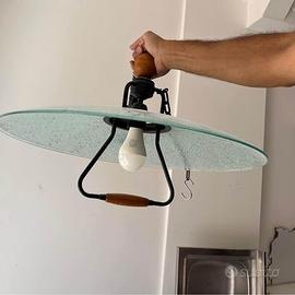 Lampadario in vetro da cucina