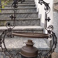 Lampada in ferro battuto