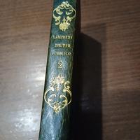 Libro Antico 1818 - Diritto Pubblico - Lampredi 