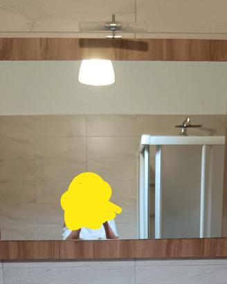 Specchio con faretto