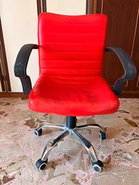 Sedia da ufficio rossa