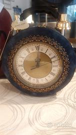 Borsa a forma di orologio in pelle