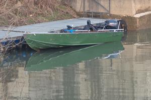 Barca in alluminio da fiume o lago