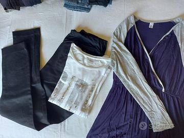 Set vestiti premaman per gravidanza tutto taglia S