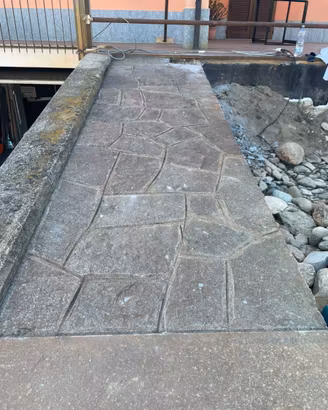 Mosaico in pietra di Luserna