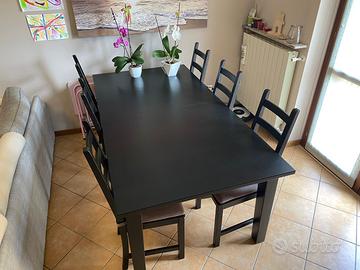 Tavolo 200cm Ikea compreso di 6 sedie