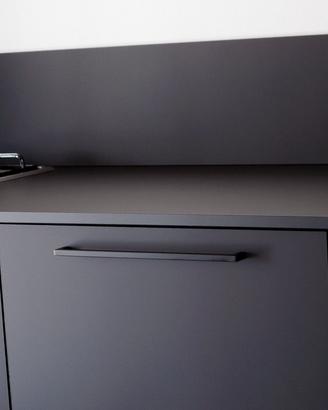 Cassettoni base cucina completi ante Fenix nero