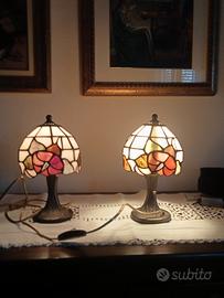 Coppia lampade da comodino Tiffany