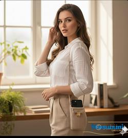 porta cellulare in cordino lurex all'uncinetto 