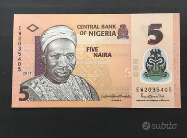 Banconota Nigeria 5 Naira 2019 FDS
