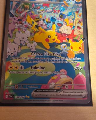 carta Pokemon 30° PIKACHU 149/128