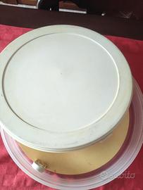 Contenitore per torte in plastica bianco