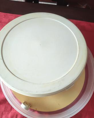 Contenitore per torte in plastica bianco