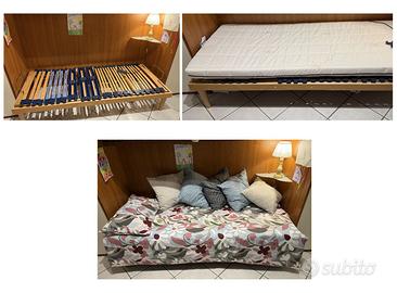 letto con rete ortopedica bisniflex con 2 motori