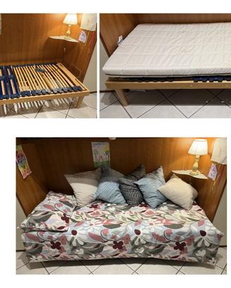 letto con rete ortopedica bisniflex con 2 motori