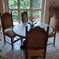 Tavolo rotondo + 6 sedie