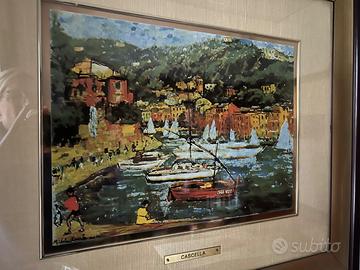 Quadro Serigrafia su oro 23kt Cascella Michele pit